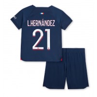 Dres Paris Saint-Germain Lucas Hernandez #21 Domaci za djecu 2023-24 Kratak Rukav (+ kratke hlače)